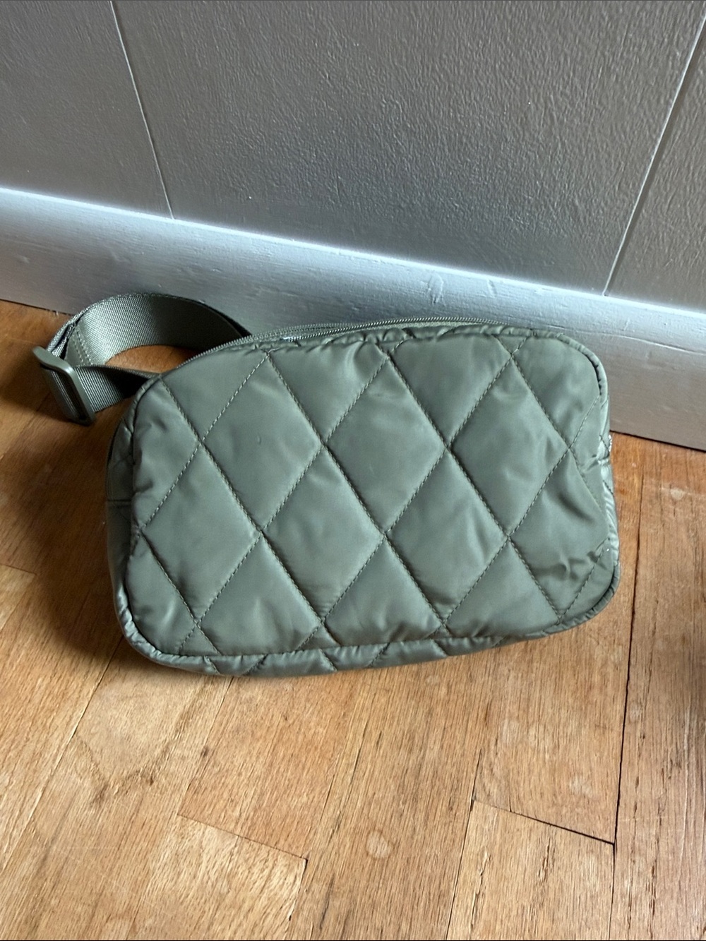 Vera Bradley Quilted Olive Belt Bag